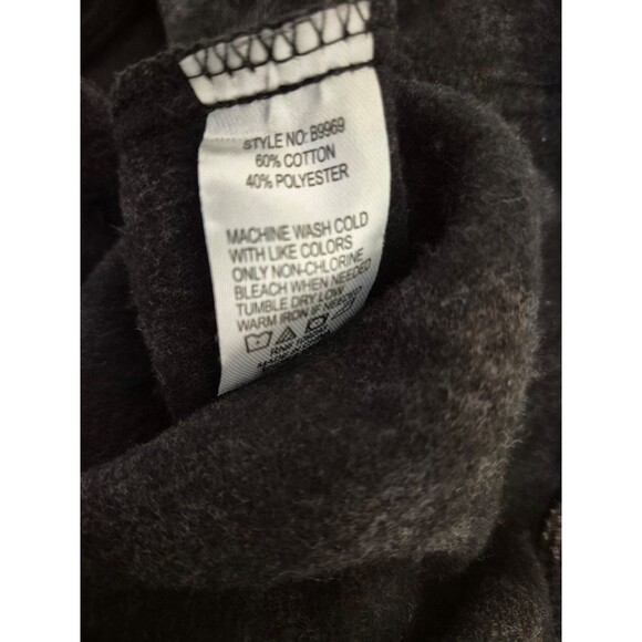 Vintage Havana Boyfriend Fleece Button Down Boho Paisley Sweatshirt Sz L - Picture 8 of 8